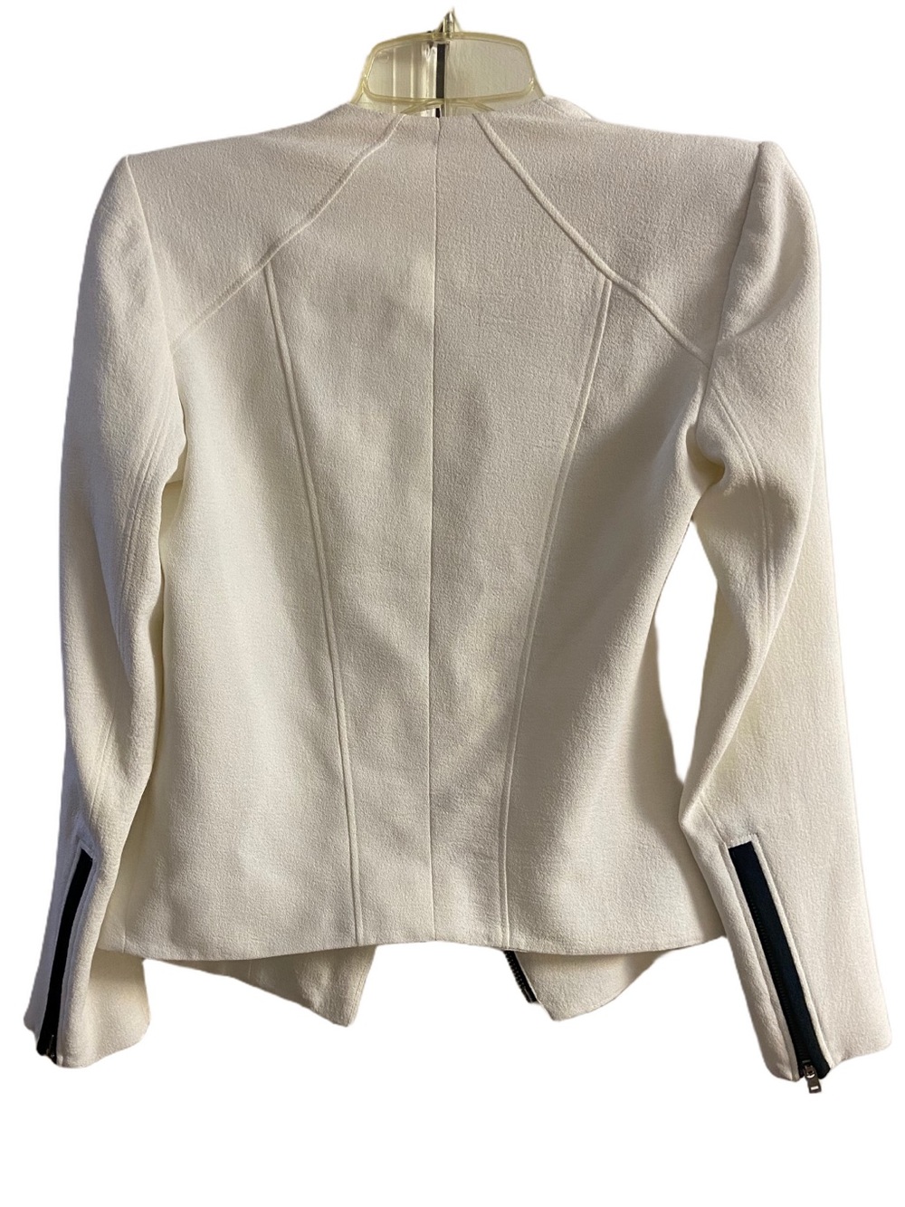 Helmut Lang Moto Jacket Blazer Zip Up Size 2 - Picture 2 of 8